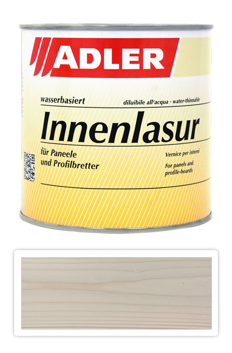 Adler Innenlasur UV 100 - přírodní lazura na dřevo pro interiéry 0.75 l Grossglockner 62602 ADLER