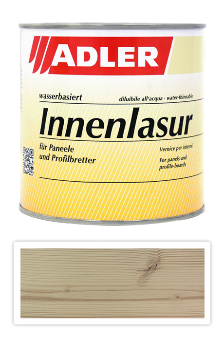 Adler Innenlasur UV 100 - přírodní lazura na dřevo pro interiéry 0.75 l Tanne 62963 ADLER