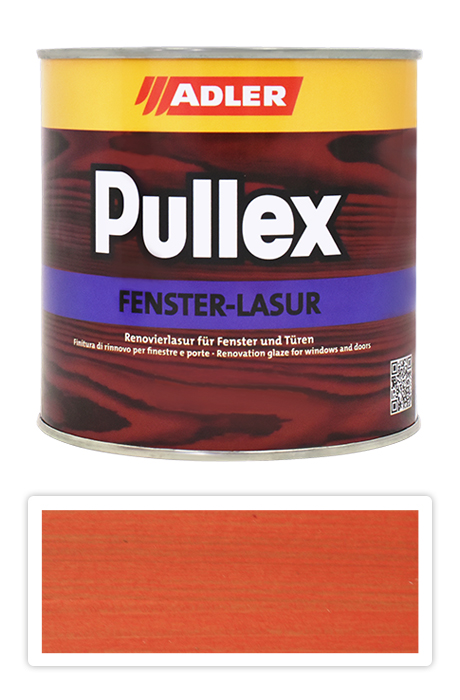 ADLER Pullex Fenster Lasur - renovační lazura na okna a dveře 0.75 l Grosser Feuerfalter ST 08/4 ADLER