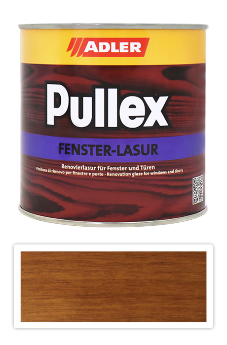 ADLER Pullex Fenster Lasur - renovační lazura na okna a dveře 0.75 l Ořech LW 02/3 ADLER