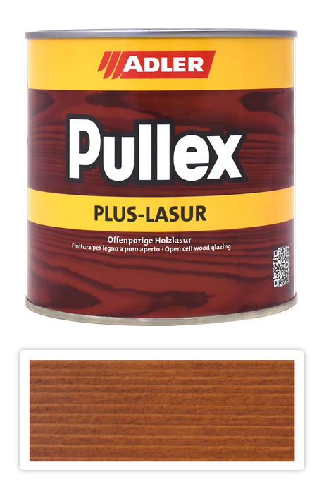 ADLER Pullex Plus Lasur - lazura na ochranu dřeva v exteriéru 0.75 l Borovice 50331 ADLER