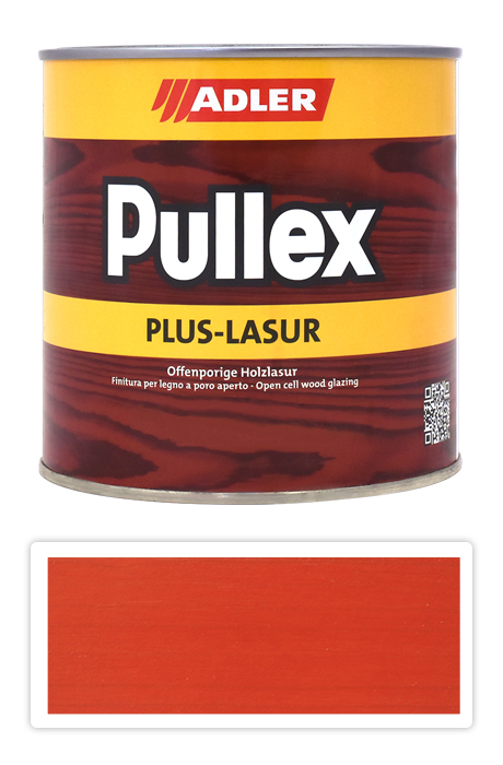 ADLER Pullex Plus Lasur - lazura na ochranu dřeva v exteriéru 0.75 l Chilli LW 07/1 ADLER