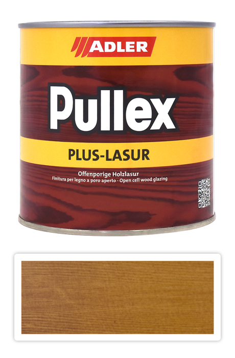 ADLER Pullex Plus Lasur - lazura na ochranu dřeva v exteriéru 0.75 l Dub 50317 ADLER