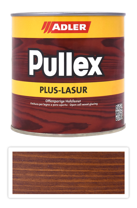 ADLER Pullex Plus Lasur - lazura na ochranu dřeva v exteriéru 0.75 l Kaštan 50420 ADLER