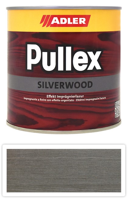 ADLER Pullex Silverwood - impregnační lazura 0.75 l Hliníkově šedá 50506 ADLER