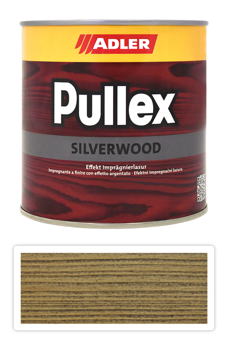 ADLER Pullex Silverwood - impregnační lazura 0.75 l Starošedá 50500 ADLER