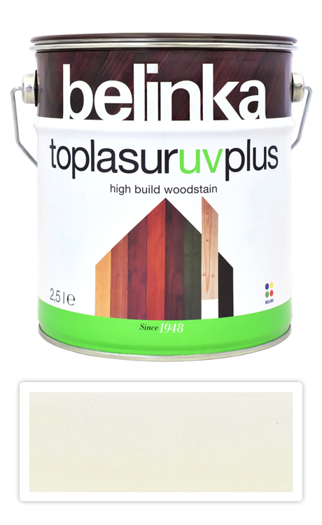 BELINKA Toplasur UV Plus - silnovrstvá lazura 2.5 l Bílá 11 BELINKA