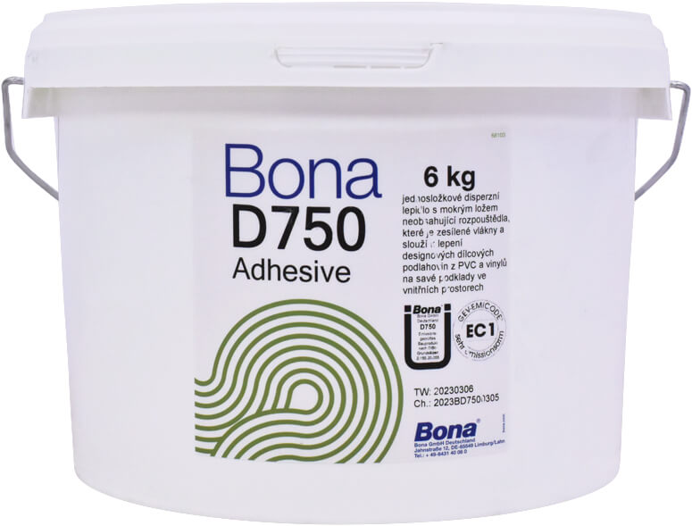 BONA Lepidlo D750 na vinyl a PVC 6 kg BONA