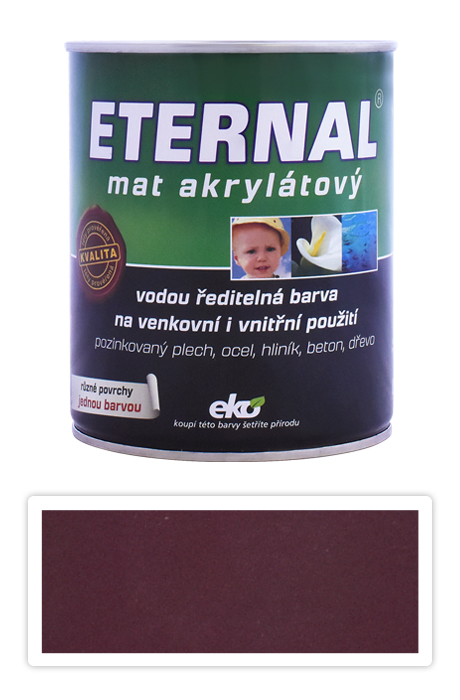 ETERNAL Mat akrylátový - vodou ředitelná barva 0.7 l Višňová 023 ETERNAL