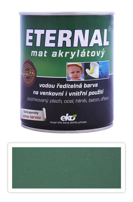 ETERNAL Mat akrylátový - vodou ředitelná barva 0.7 l Zelená 06 ETERNAL