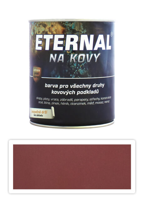 ETERNAL Na kovy - antikorozní barva na kov 0.35 l Červenohnědá 407 ETERNAL