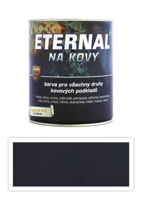 ETERNAL Na kovy - antikorozní barva na kov 0.35 l Kovářská černá 460 ETERNAL