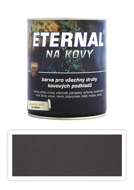 ETERNAL Na kovy - antikorozní barva na kov 0.35 l Palisandr 410 ETERNAL