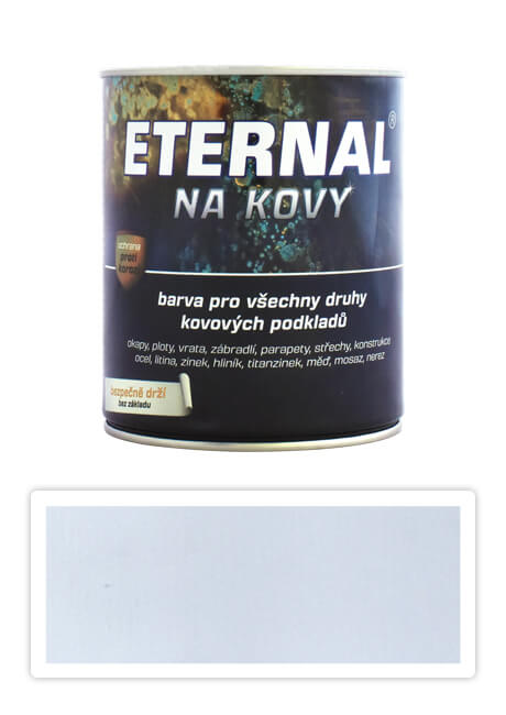 ETERNAL Na kovy - antikorozní barva na kov 0.35 l Stříbrná 441 ETERNAL