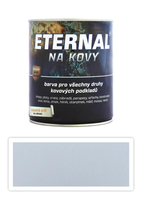 ETERNAL Na kovy - antikorozní barva na kov 0.35 l Světle šedá 402 ETERNAL