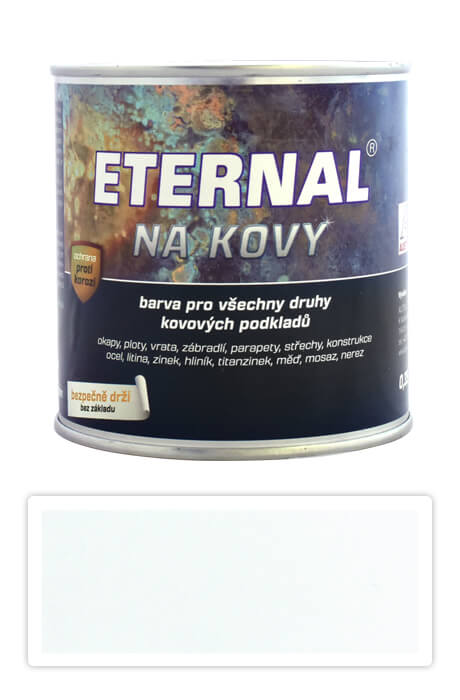 ETERNAL Na kovy - antikorozní barva na kov 0.7 l Bílá 401 ETERNAL