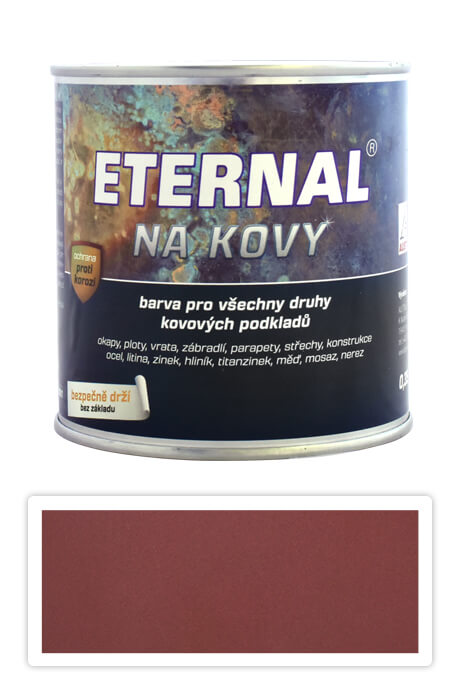 ETERNAL Na kovy - antikorozní barva na kov 0.7 l Červenohnědá 407 ETERNAL