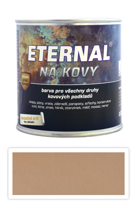 ETERNAL Na kovy - antikorozní barva na kov 0.7 l Měděná 442 ETERNAL