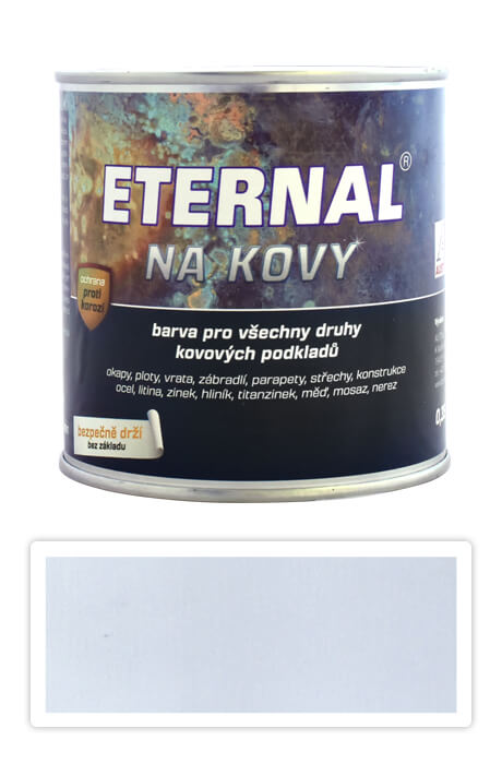 ETERNAL Na kovy - antikorozní barva na kov 0.7 l Stříbrná 441 ETERNAL