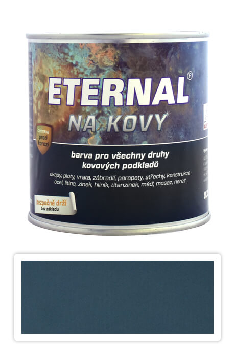 ETERNAL Na kovy - antikorozní barva na kov 0.7 l Zelená 406 ETERNAL