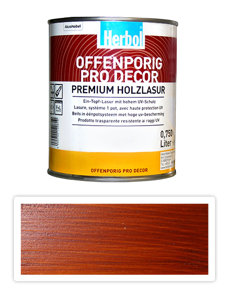 Herbol Offenporig Pro-decor 0.75l mahagon HERBOL