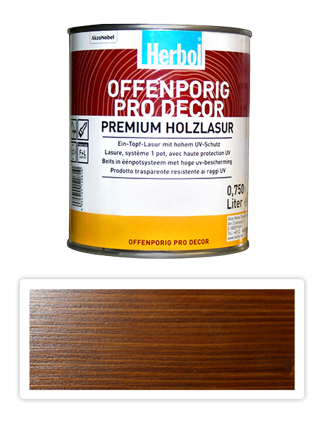 Herbol Offenporig Pro-decor 0.75l ořech HERBOL