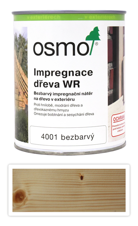 OSMO Impregnace dřeva pro exteriéry WR 0.75 l 4001 OSMO