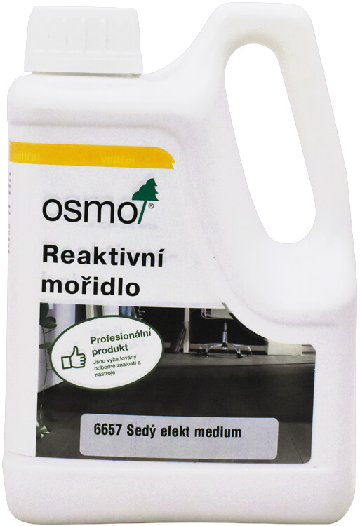 OSMO Reaktivní mořidlo na dubové dřevo 1 l Šedý effekt medium 6657 OSMO