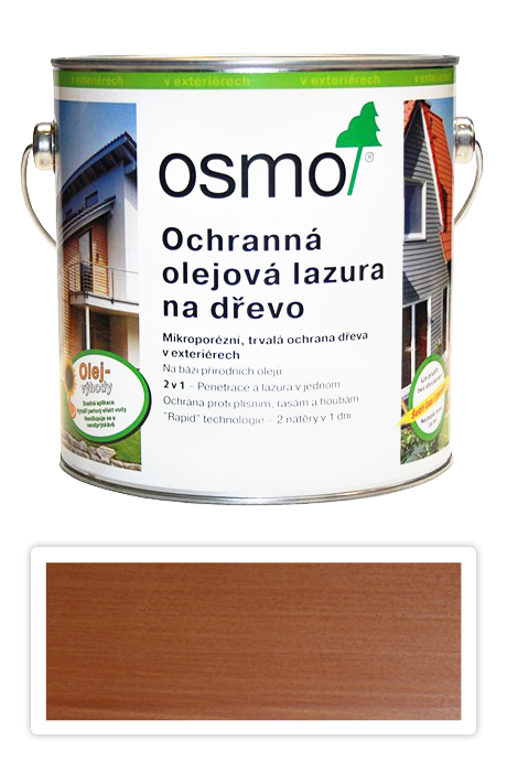 Ochranná olejová lazura OSMO 2.5l Modřín 702 OSMO