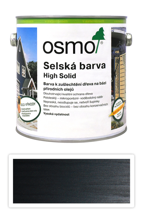 OSMO Selská barva 2.5 l Černošedá 2703 OSMO