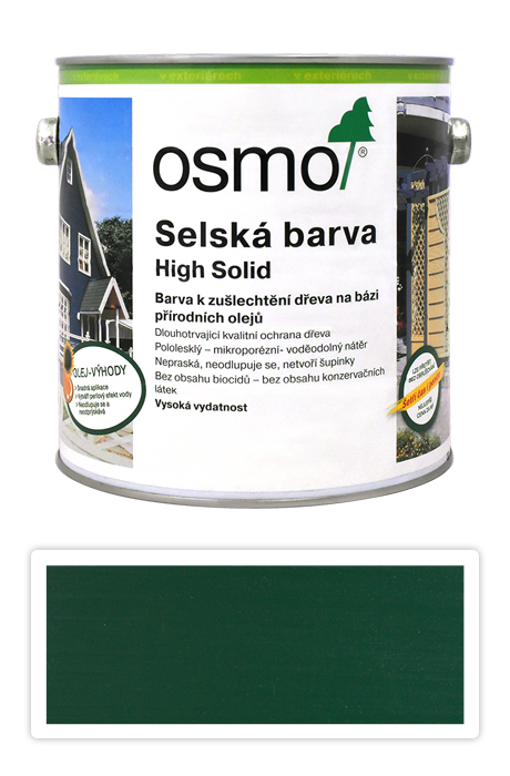 Selská barva OSMO 2.5l Jedlově zelená 2404 OSMO