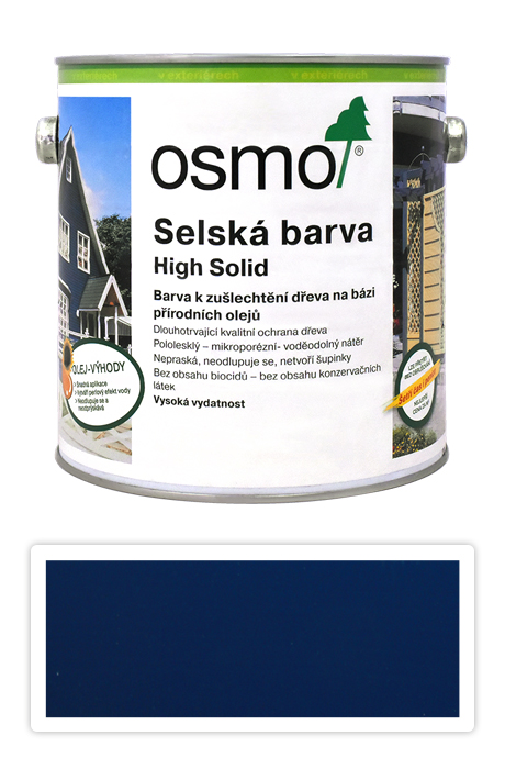 Selská barva OSMO 2.5l Královská modř 2506 OSMO