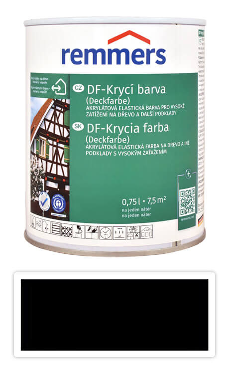 REMMERS DF - Krycí barva 0.75 l Schwarz / Černá Remmers