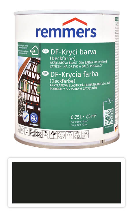 REMMERS DF - Krycí barva 0.75 l Tabakbraun /Tabák Remmers