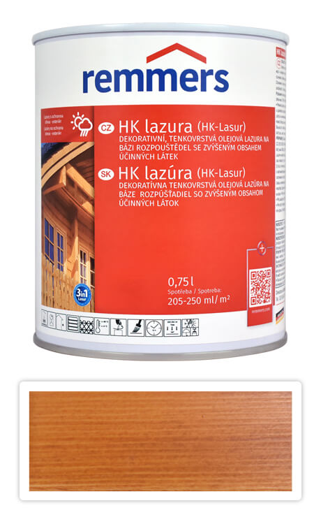 REMMERS HK lazura - ochranná lazura na dřevo pro exteriér 0.75 l Pinie Remmers