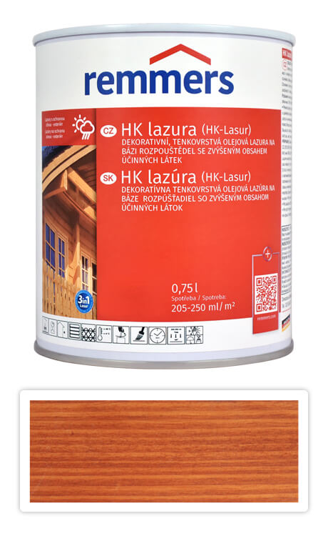 REMMERS HK lazura - ochranná lazura na dřevo pro exteriér 0.75 l Teak Remmers