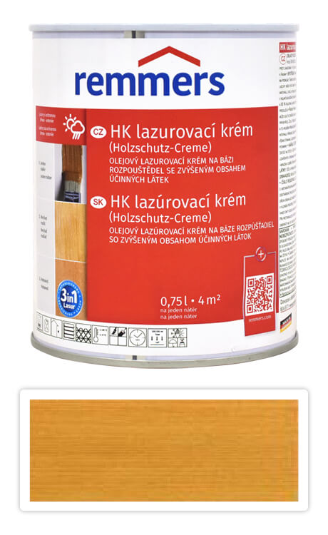 REMMERS HK lazurovací krém 0.75 l Dub světlý Remmers