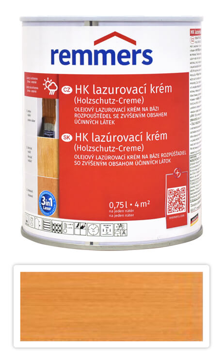 REMMERS HK lazurovací krém 0.75 l Pinie Remmers