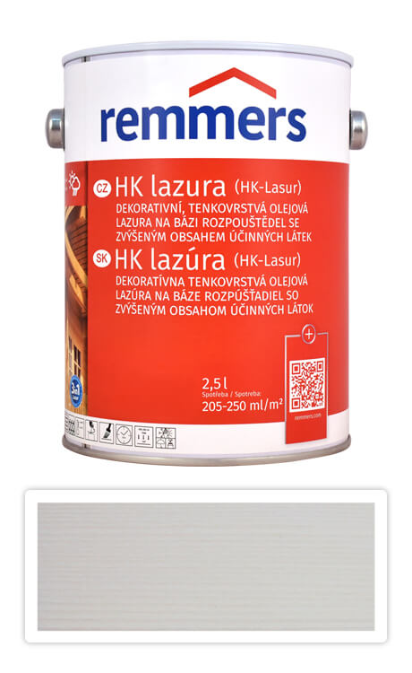 REMMERS HK lazura - ochranná lazura na dřevo pro exteriér 2.5 l Bílá Remmers