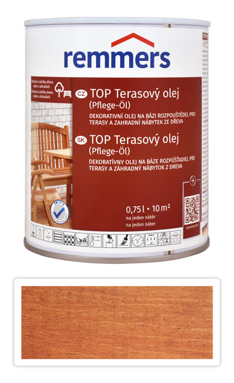 REMMERS TOP Terasový olej na bázi rozpouštědel 0.75 l Teak Remmers