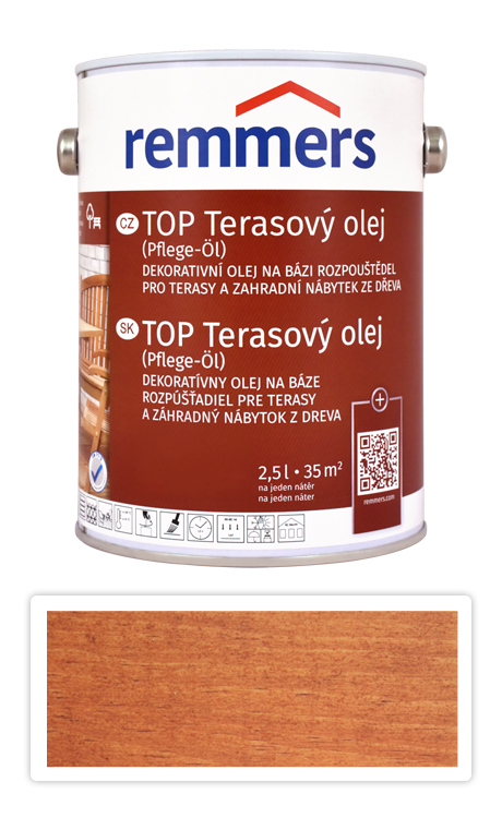 REMMERS TOP Terasový olej na bázi rozpouštědel 2.5 l Teak Remmers