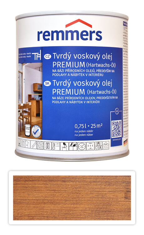 REMMERS Tvrdý voskový olej PREMIUM 0.75 l Ořech Remmers