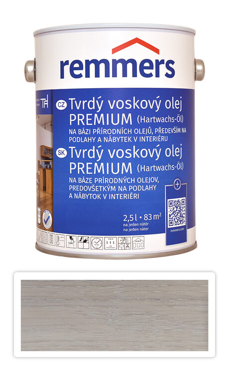 REMMERS Tvrdý voskový olej PREMIUM 2.5 l lntenzivní bílá FT 15658 Remmers