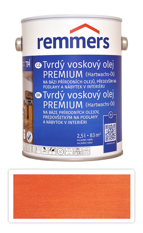 REMMERS Tvrdý voskový olej PREMIUM 2.5 l Mahagon Remmers