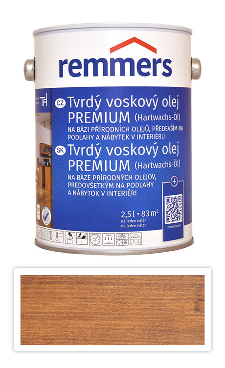 REMMERS Tvrdý voskový olej PREMIUM 2.5 l Ořech Remmers