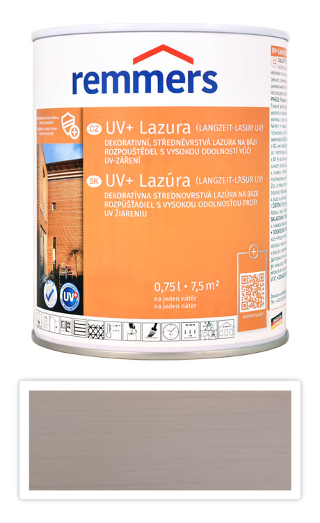 REMMERS UV+ Lazura - dekorativní lazura na dřevo 0.75 l Bílá Remmers