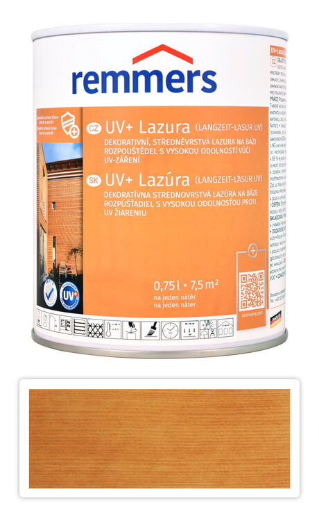 REMMERS UV+ Lazura - dekorativní lazura na dřevo 0.75 l Pinie Remmers