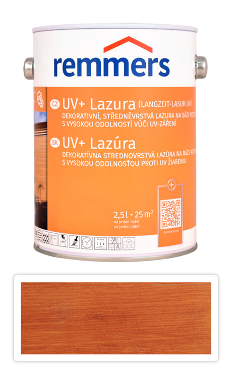 REMMERS UV+ Lazura - dekorativní lazura na dřevo 2.5 l Teak Remmers