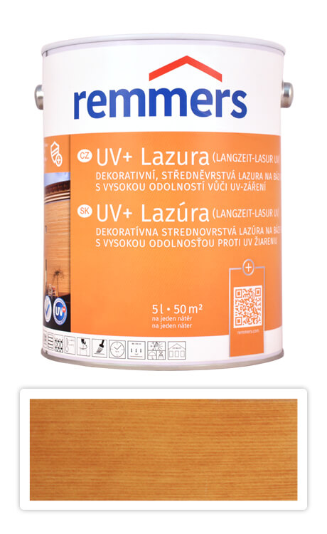 REMMERS UV+ Lazura - dekorativní lazura na dřevo 5 l Pinie Remmers