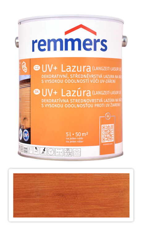 REMMERS UV+ Lazura - dekorativní lazura na dřevo 5 l Teak Remmers